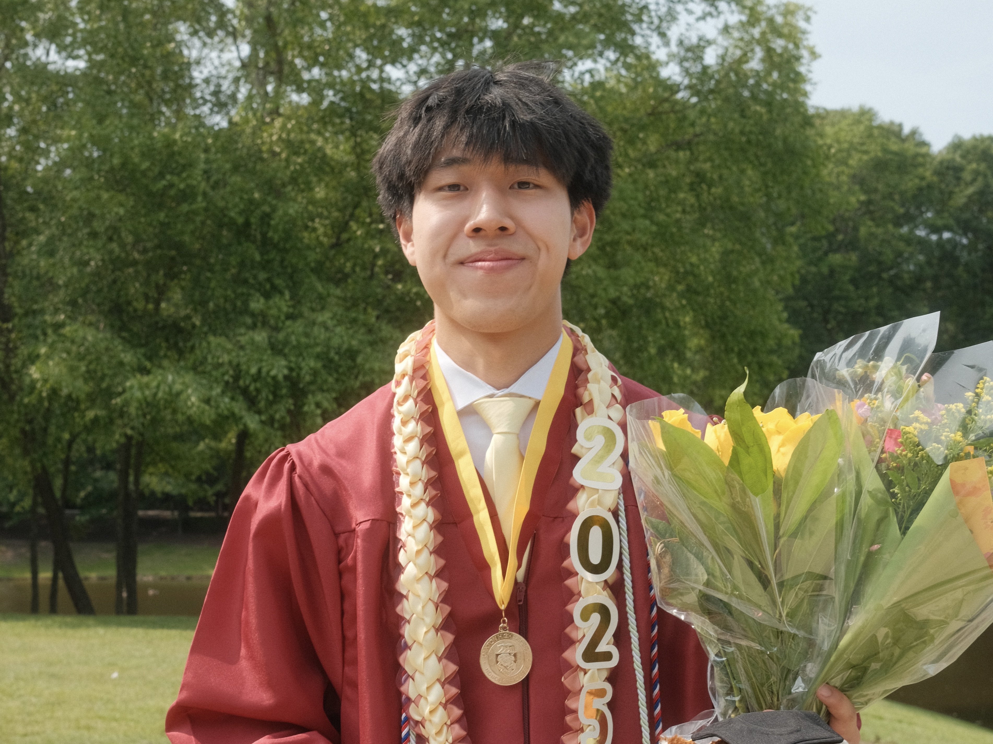 Ray Shen at high school graduation